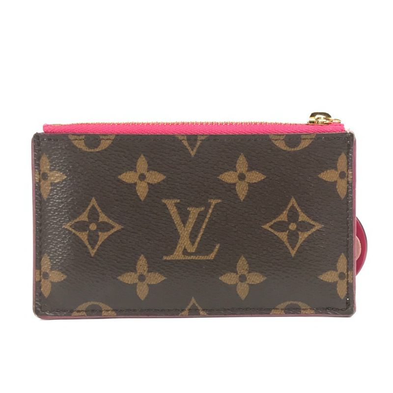 Louis Vuitton Coin Case Porte Cult Zip M67494 Monogram Canvas Pink