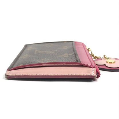Louis Vuitton Coin Case Porte Cult Zip M67494 Monogram Canvas Pink