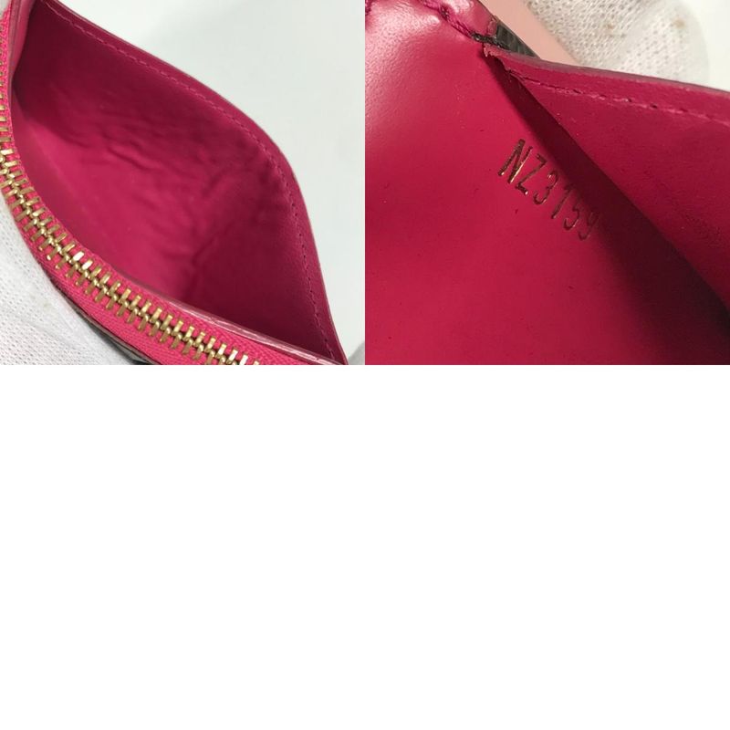 Louis Vuitton Coin Case Porte Cult Zip M67494 Monogram Canvas Pink