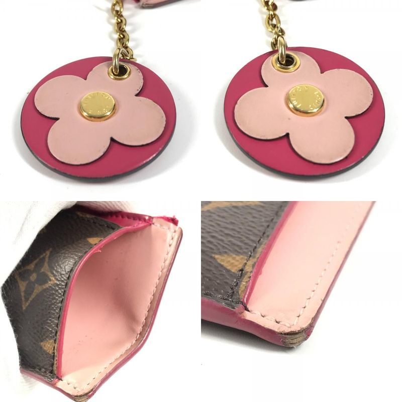 Louis Vuitton Coin Case Porte Cult Zip M67494 Monogram Canvas Pink