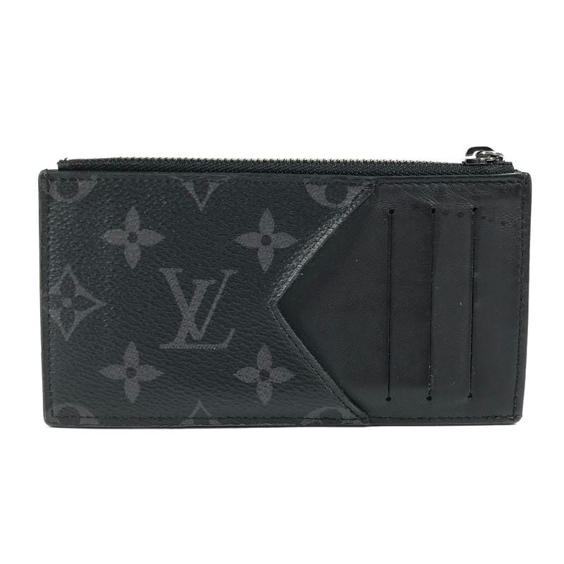 Louis Vuitton Coin Case Coin Card Holder M80932 Monogram Eclipse Canvas Black