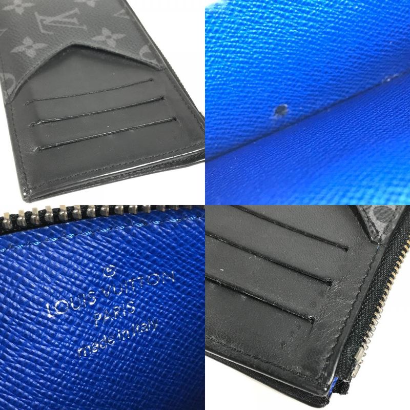 Louis Vuitton Coin Case Coin Card Holder M80932 Monogram Eclipse Canvas Black