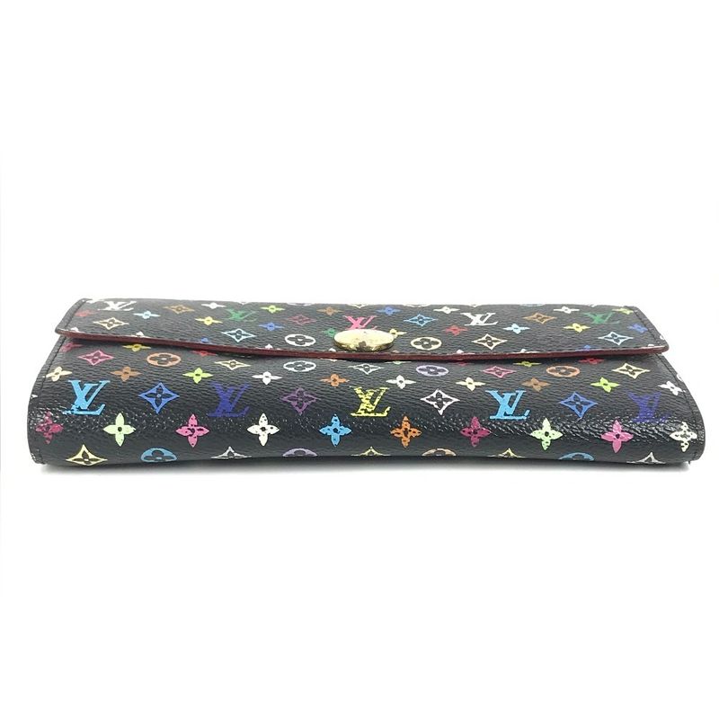 Louis Vuitton Long Wallet Portefeuille Sarah M93747 Monogram Multicolor Canvas