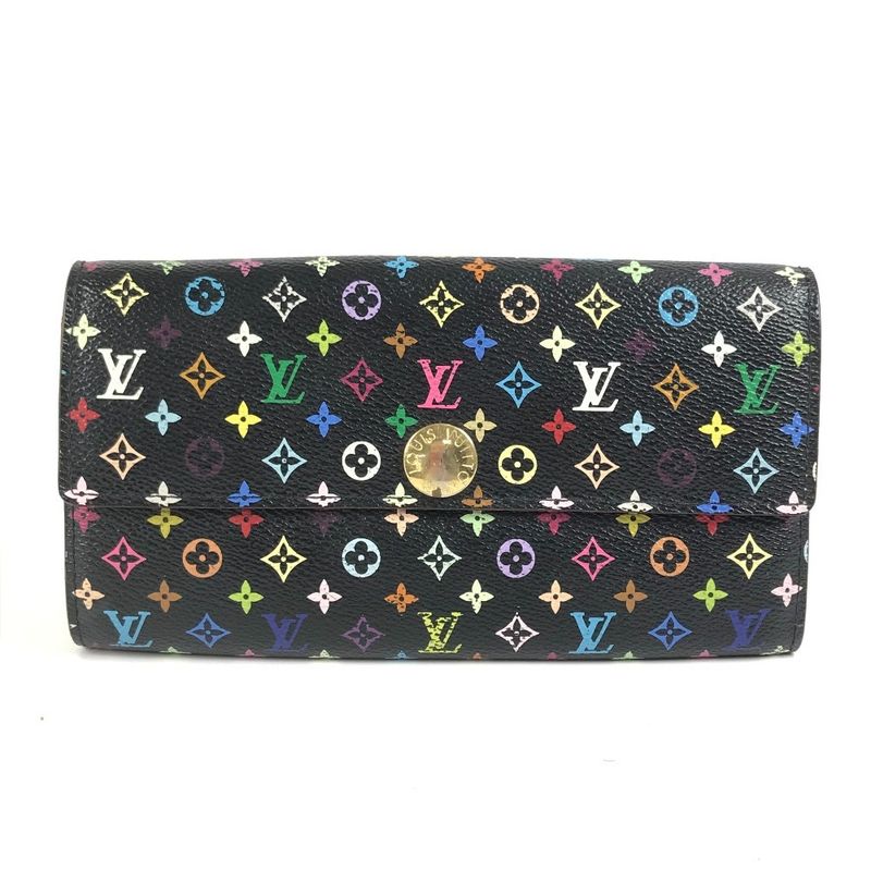 Louis Vuitton Long Wallet Portefeuille Sarah M93747 Monogram Multicolor Canvas