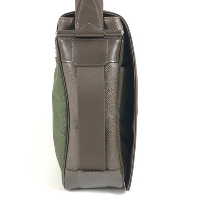 Louis Vuitton Shoulder Bag Victor M30148 Taiga Leather Grizzly Brown