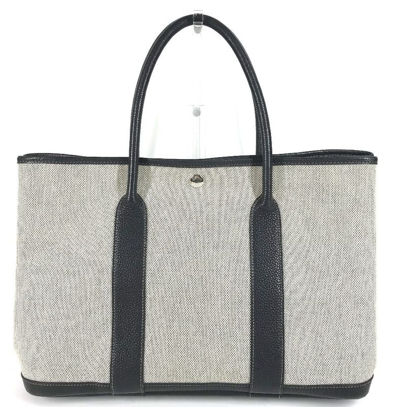 Hermes Tote Bag Garden Party PM Garden Party PM Toile Ash Black