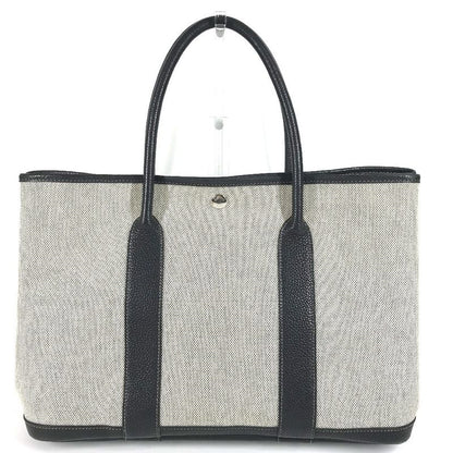 Hermes Tote Bag Garden Party PM Garden Party PM Toile Ash Black