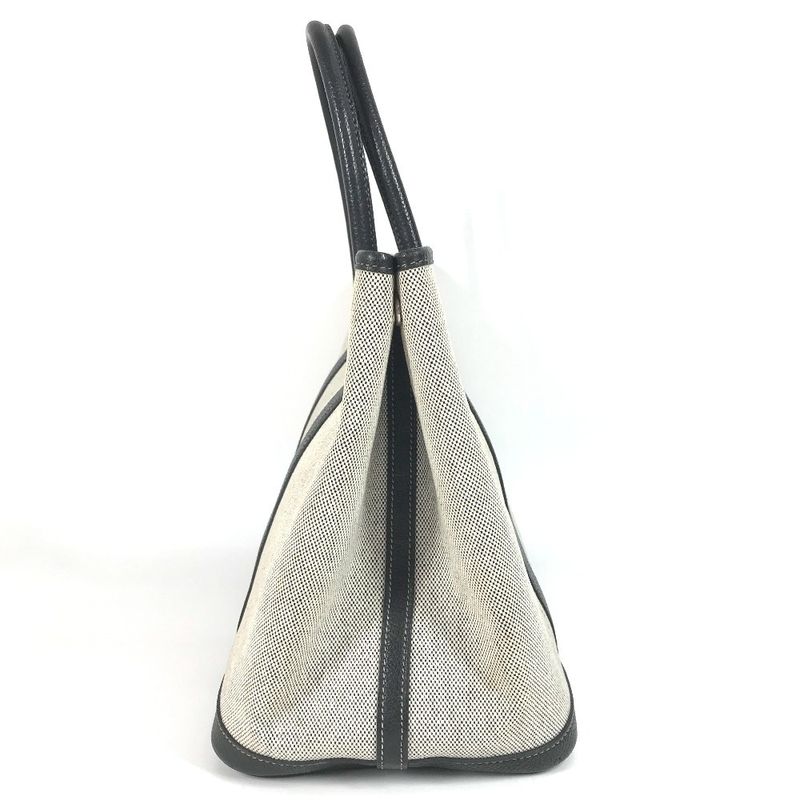 Hermes Tote Bag Garden Party PM Garden Party PM Toile Ash Black