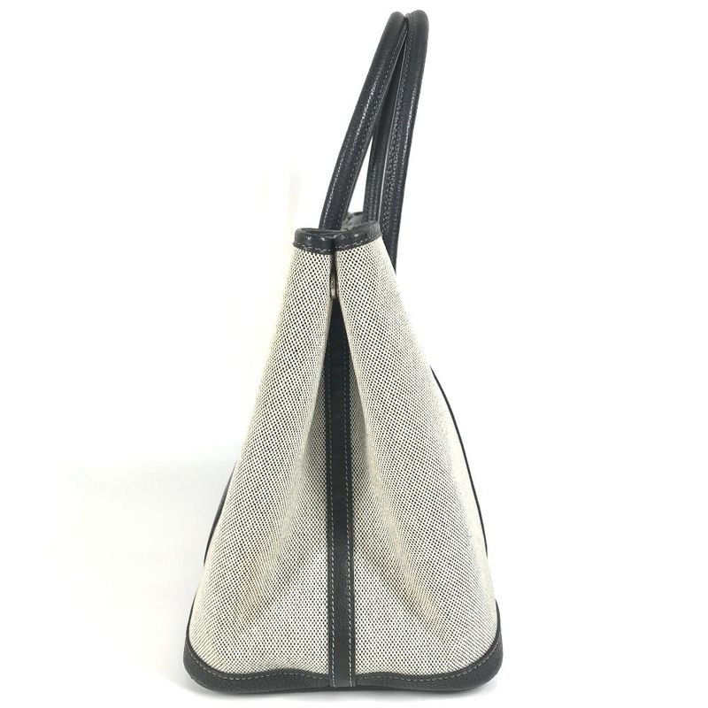 Hermes Tote Bag Garden Party PM Garden Party PM Toile Ash Black