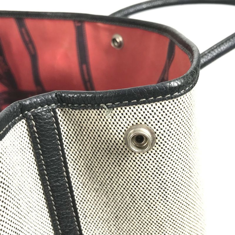 Hermes Tote Bag Garden Party PM Garden Party PM Toile Ash Black