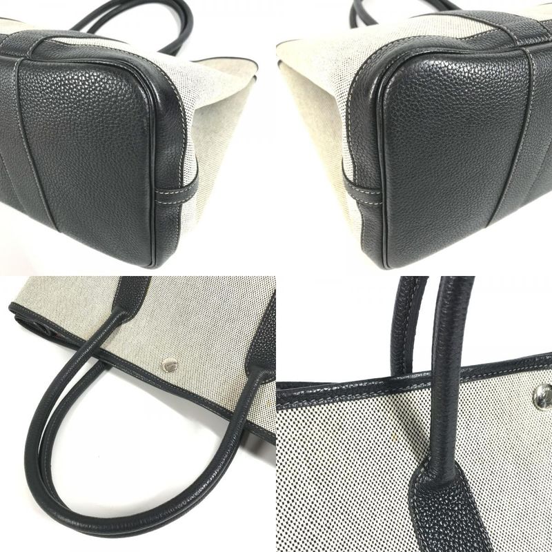 Hermes Tote Bag Garden Party PM Garden Party PM Toile Ash Black