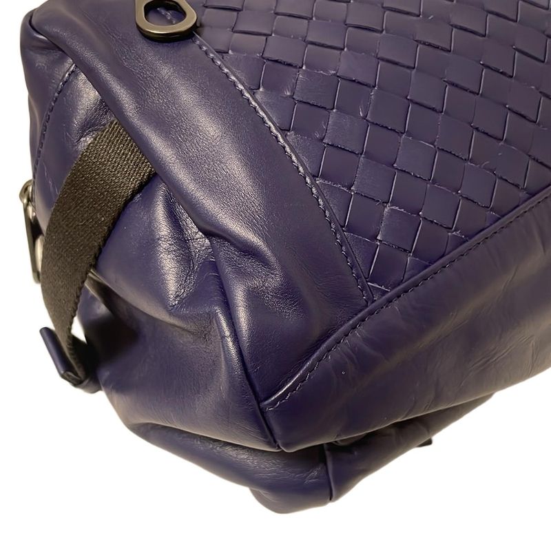 Bottega Veneta Intrecciato Purple Leather Waist Pouch
