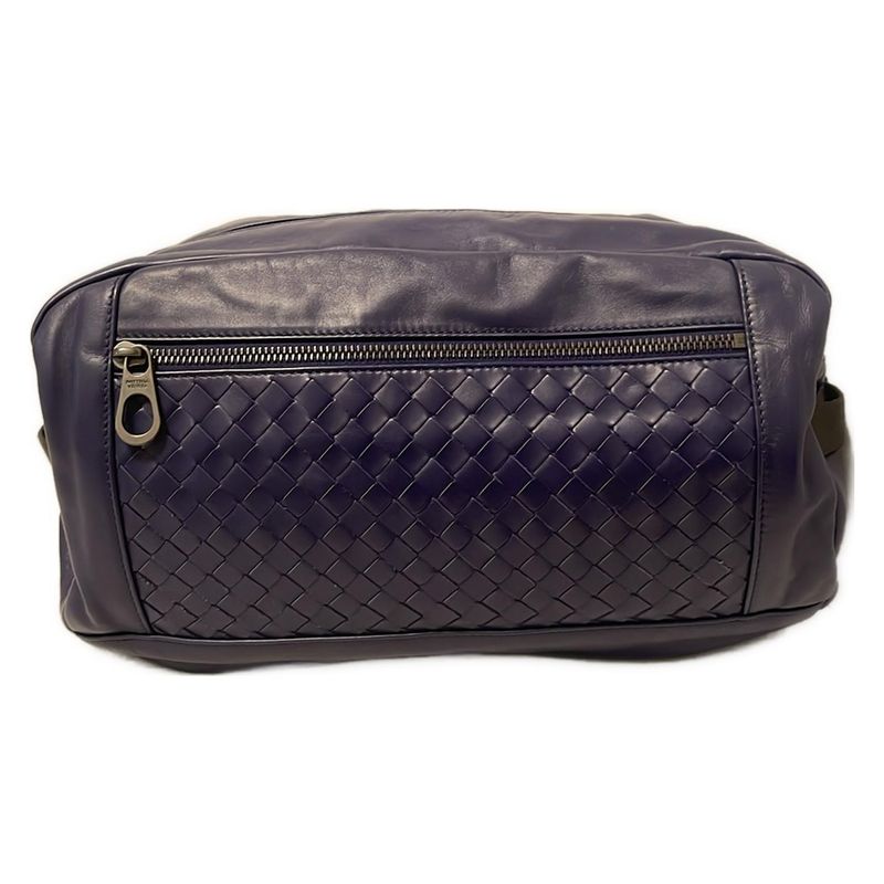 Bottega Veneta Intrecciato Purple Leather Waist Pouch