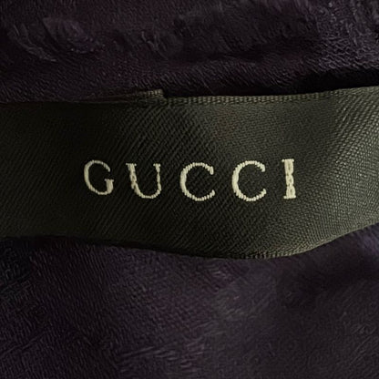 Gucci Stole (shawl) - Purple GG Pattern Cashmere
