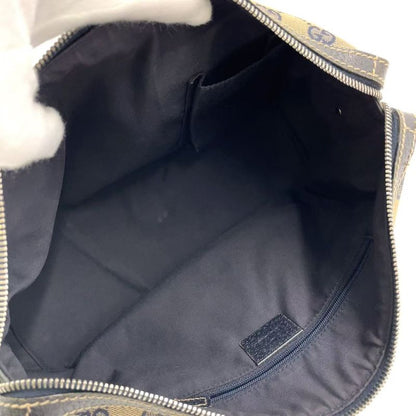 Gucci Sherry Line GG Canvas Leather X Canvas Multicolor Handbag Silver 145759