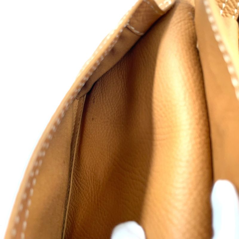 Celine Boogie Bag Leather Light Brown Handbag Gold Gaso/46