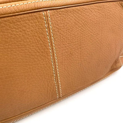 Celine Boogie Bag Leather Light Brown Handbag Gold Gaso/46