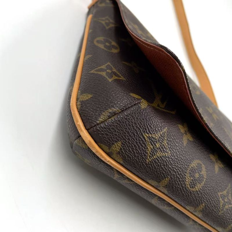 Louis Vuitton Musette Tango Short Strap Monogram Leather × PVC Brown Shoulder