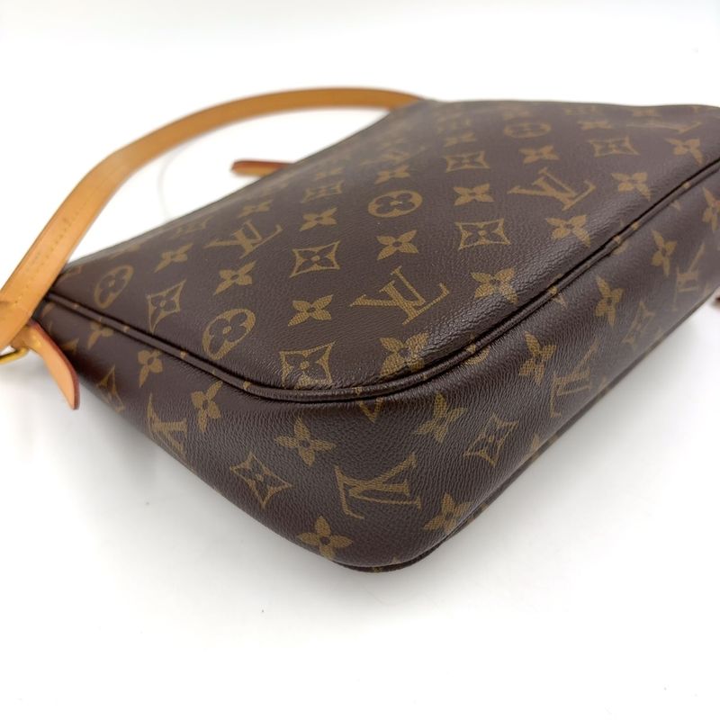 Louis Vuitton Mabillon Monogram Leather × PVC Brown Shoulder Bag Gold M41679