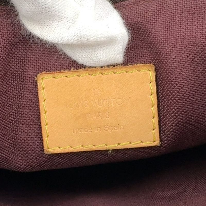 Louis Vuitton Mabillon Monogram Leather × PVC Brown Shoulder Bag Gold M41679