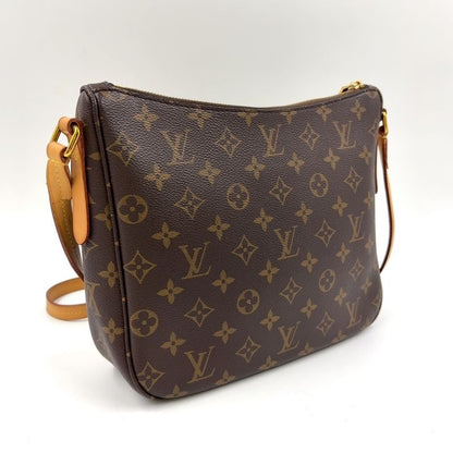 Louis Vuitton Mabillon Monogram Leather × PVC Brown Shoulder Bag Gold M41679