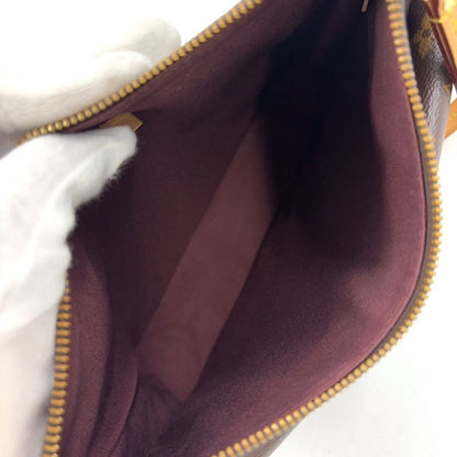 Louis Vuitton Mabillon Monogram Leather × PVC Brown Shoulder Bag Gold M41679