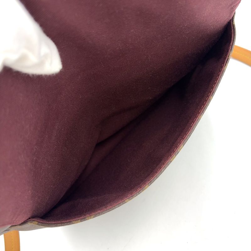 Louis Vuitton Mabillon Monogram Leather × PVC Brown Shoulder Bag Gold M41679