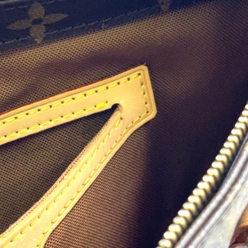 Louis Vuitton Cabas Piano Monogram Leather X PVC Brown Tote Bag Gold M51148