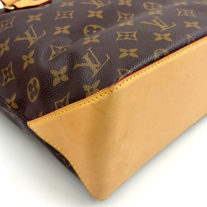 Louis Vuitton Cabas Piano Monogram Leather X PVC Brown Tote Bag Gold M51148