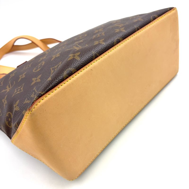 Louis Vuitton Cabas Piano Monogram Leather X PVC Brown Tote Bag Gold M51148