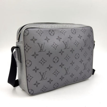 Louis Vuitton Outdoor Messenger Coated Canvas And Calf Silver Shoulder Bag