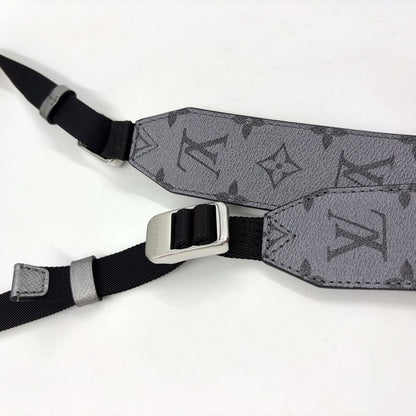 Louis Vuitton Outdoor Messenger Coated Canvas And Calf Silver Shoulder Bag