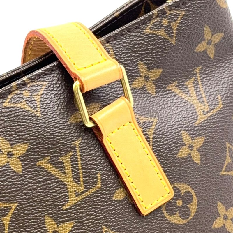 Louis Vuitton Cabas Piano Monogram Leather X PVC Brown Tote Bag Gold M51148