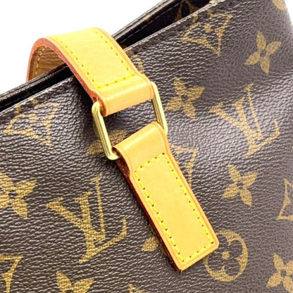 Louis Vuitton Cabas Piano Monogram Leather X PVC Brown Tote Bag Gold M51148