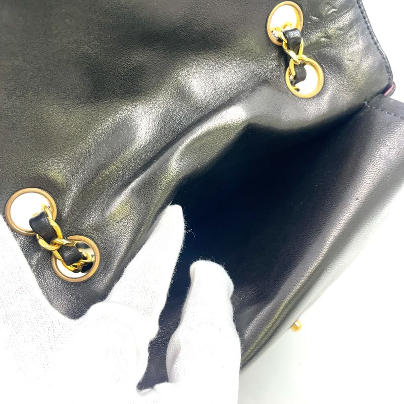 Chanel Paris Limited Edition Matelasse W Flap Serial No 3 Leather Black Chain
