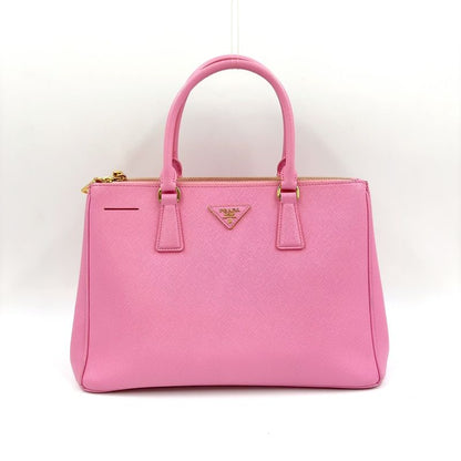 Prada Saffiano LUX Galleria Saffiano Leather Pink Handbag Gold Bn1801