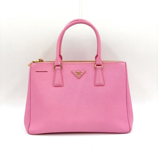 Prada Saffiano LUX Galleria Saffiano Leather Pink Handbag Gold Bn1801