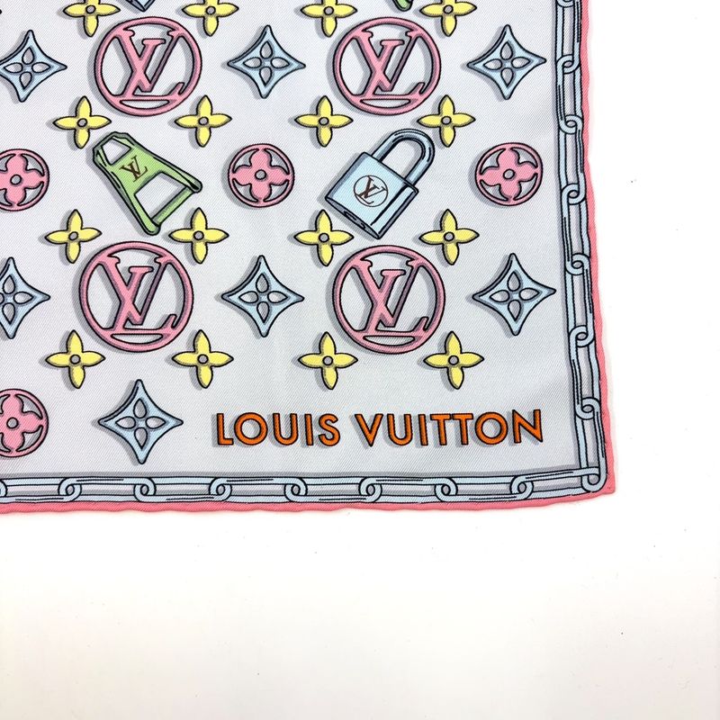 Louis Vuitton Carre 45 Monogram Silk Multicolor Scarf M77673