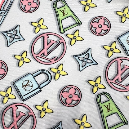 Louis Vuitton Carre 45 Monogram Silk Multicolor Scarf M77673