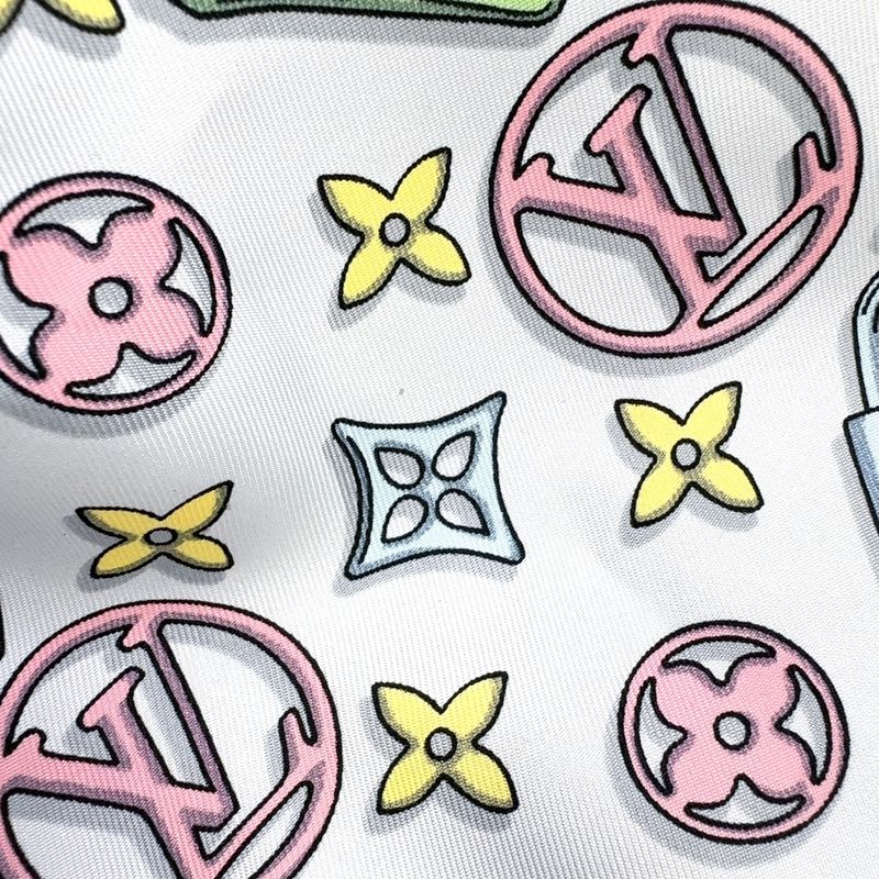 Louis Vuitton Carre 45 Monogram Silk Multicolor Scarf M77673