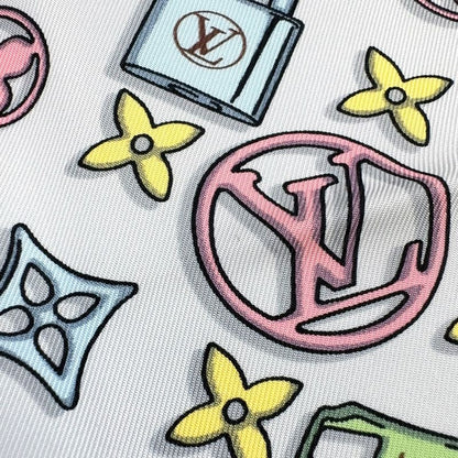 Louis Vuitton Carre 45 Monogram Silk Multicolor Scarf M77673