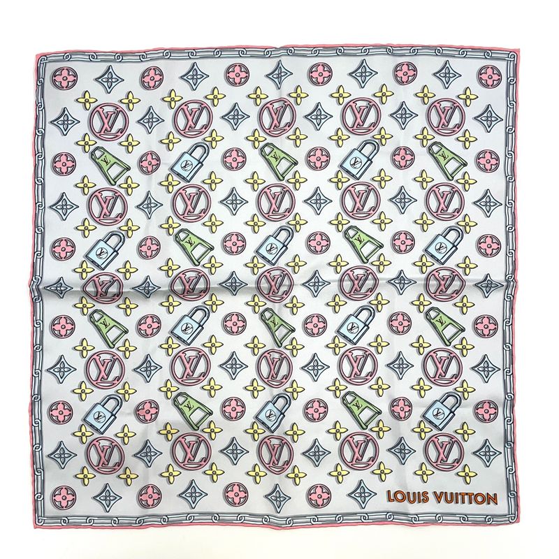 Louis Vuitton Carre 45 Monogram Silk Multicolor Scarf M77673
