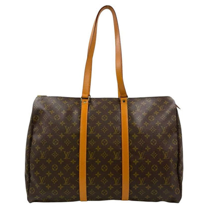 Louis Vuitton Flannery 50 Monogram Shoulder Bag Leather X PVC Brown Boston Bag