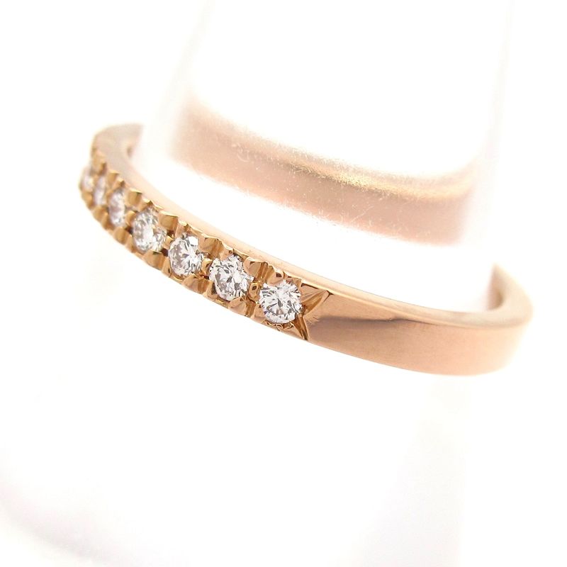 Tiffany & Co Ring Identical Novo Half Circle 18K Pink Gold X Diamonds