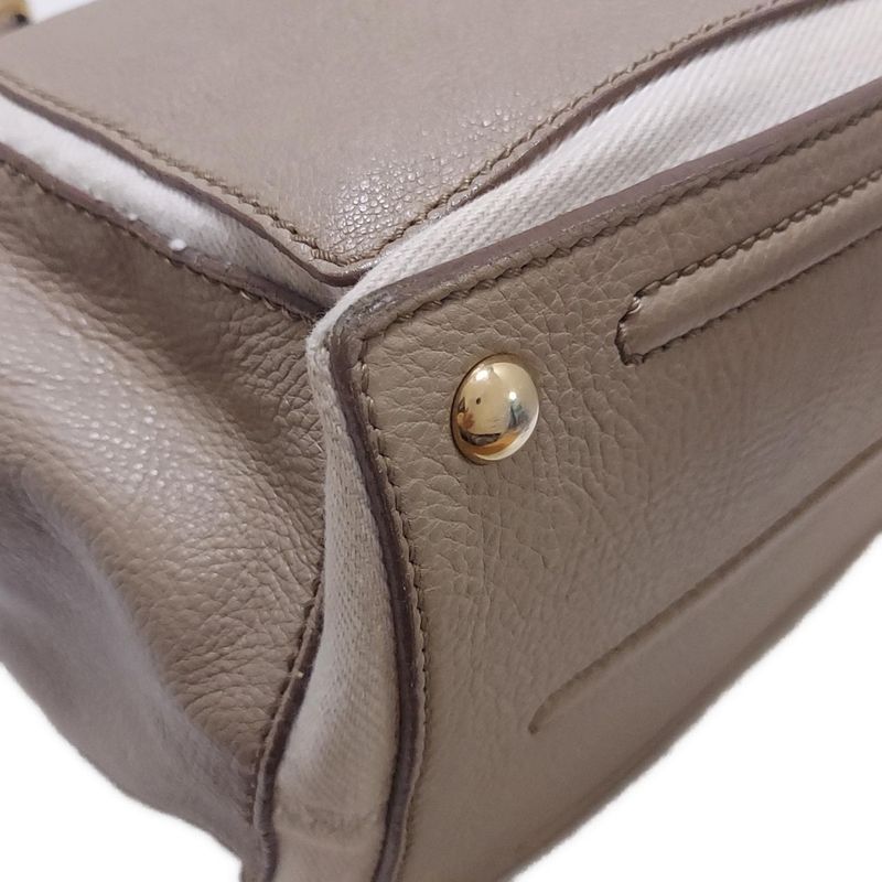 Yvessaint Laurent Handbag - 229680 Beige And Ivory Leather