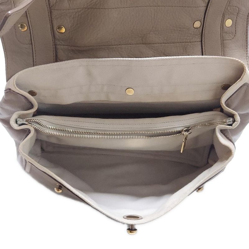 Yvessaint Laurent Handbag - 229680 Beige And Ivory Leather