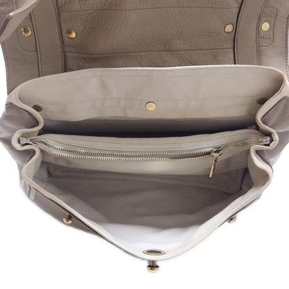 Yvessaint Laurent Handbag - 229680 Beige And Ivory Leather