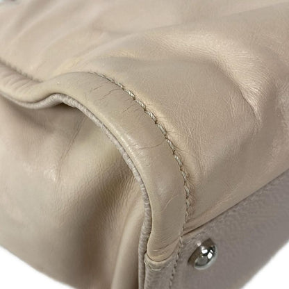 Chanel Tote Bag Deauville Line A93257 Pink Beige Chain Shoulder/silver Hardware