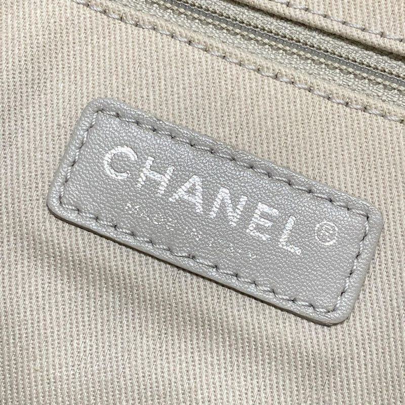 Chanel Tote Bag Deauville Line A93257 Pink Beige Chain Shoulder/silver Hardware