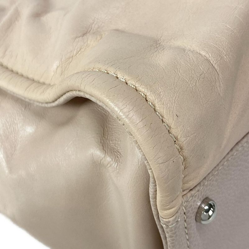 Chanel Tote Bag Deauville Line A93257 Pink Beige Chain Shoulder/silver Hardware